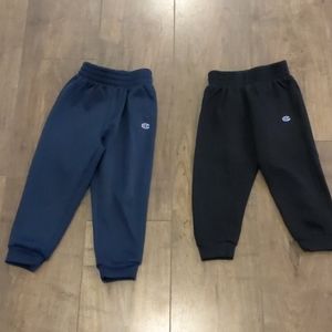 Champion sweatpants 2 pairs blue and black